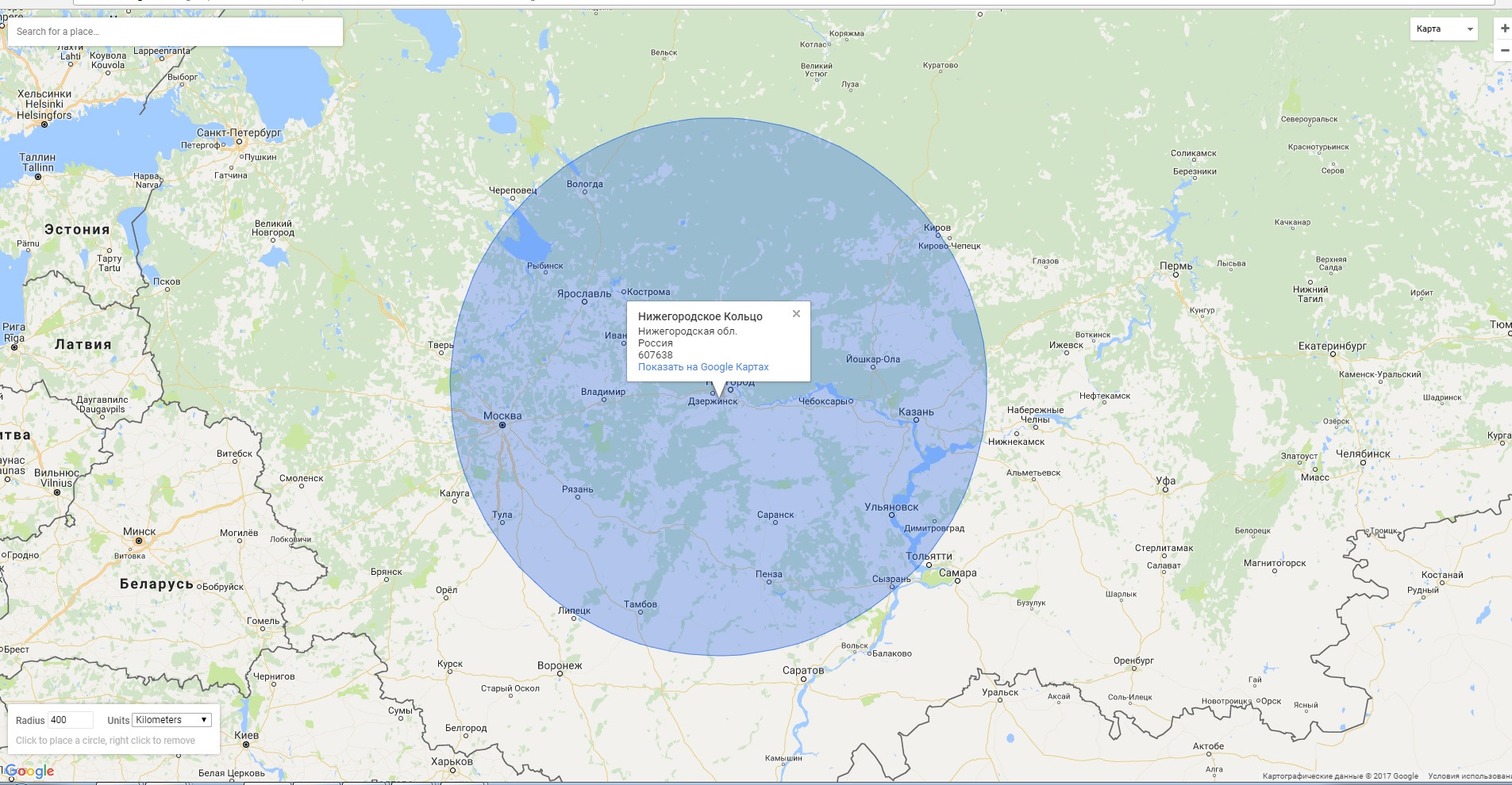 Нижнекамск карта россии