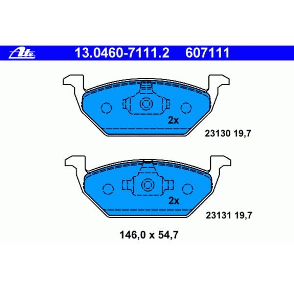 Передние тормозные колодки ATE. Мнение — Skoda Fabia Mk2, 1,4 л, 2012 ...