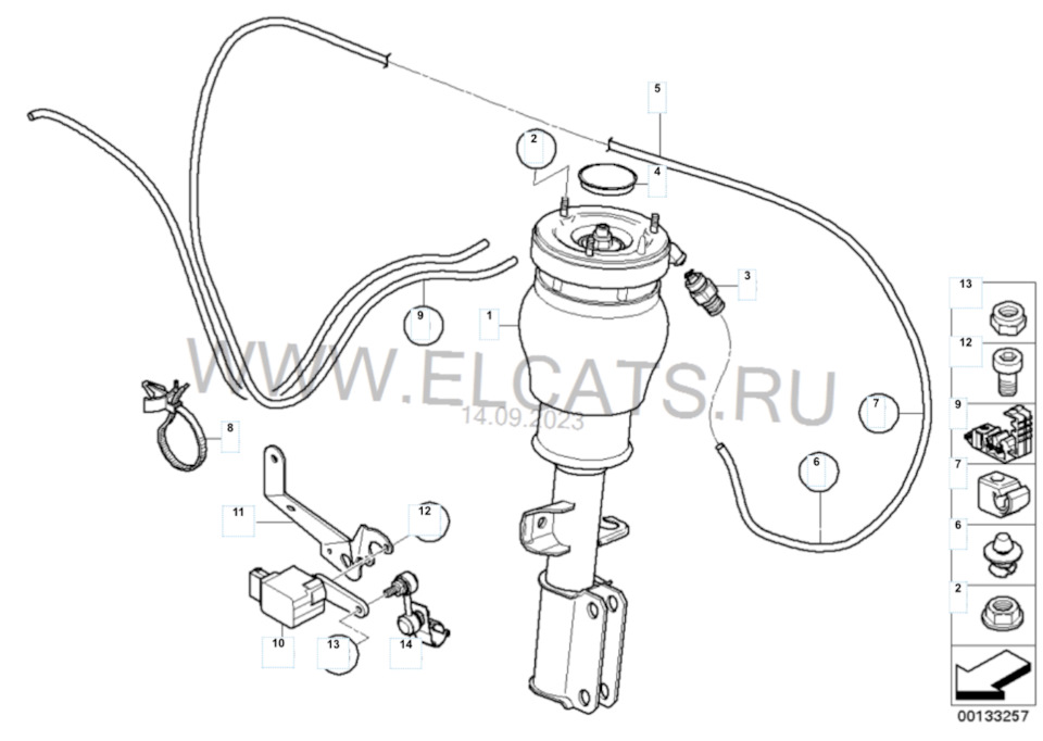 #10 SELFLEVEL SUSP INACT список покупок пневма — BMW X5 (E53), 4,8 л ...