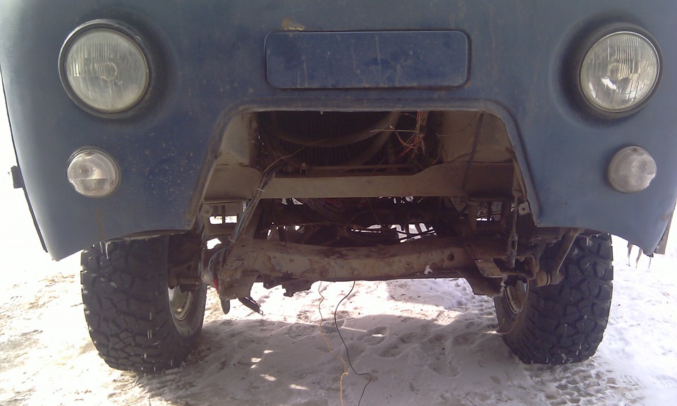 Переделка бампера и лебедки — УАЗ 452, 2,4 л, 1980 года | своими руками ...