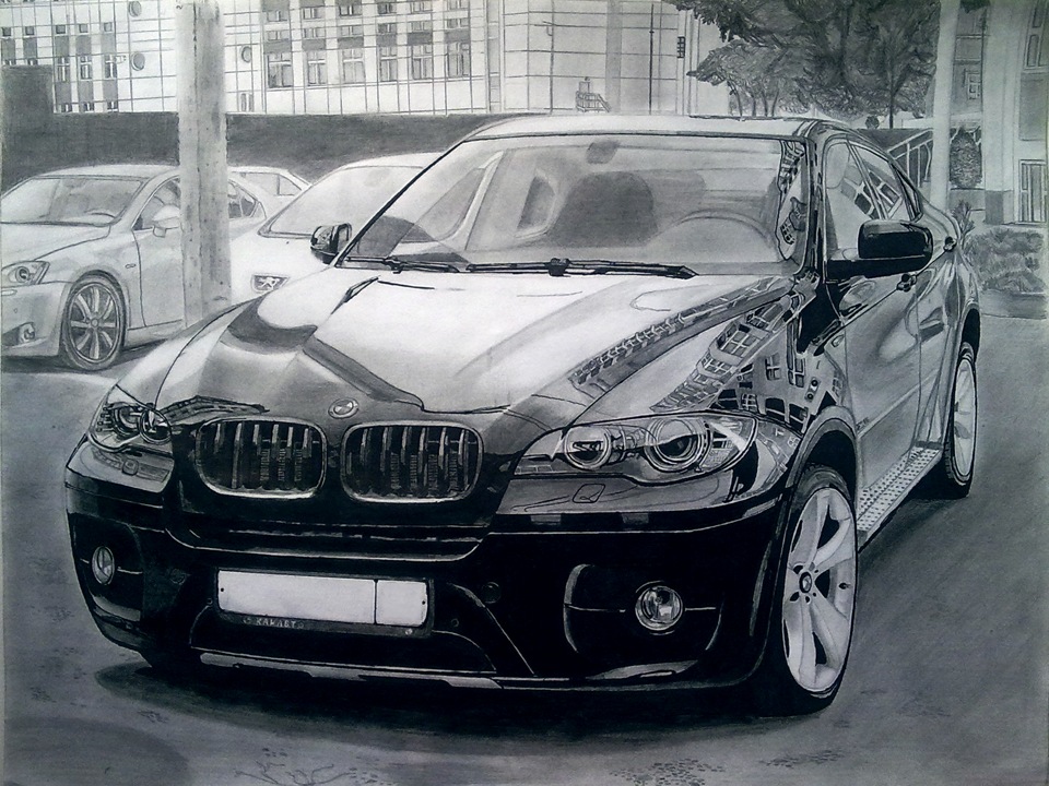 Как нарисовать bmw x6