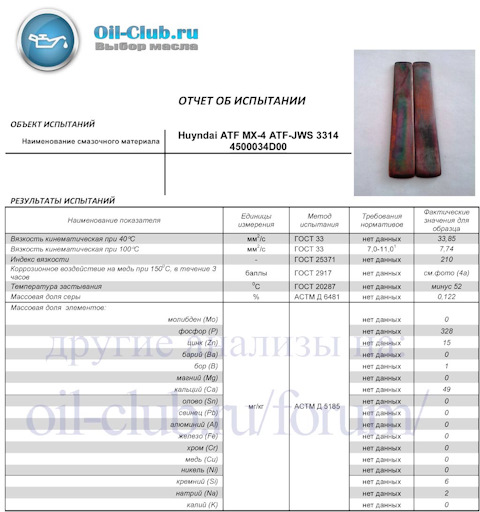 4500034D00 МАСЛО ТРАНСМИССИОННОЕ МИНЕРАЛЬНОЕ, МАРКИ "ATF JWS3314", ДЛЯ ...