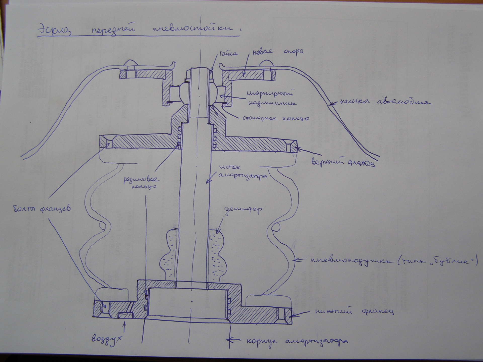 Пневмоподвеска на газель своими руками чертежи с размерами