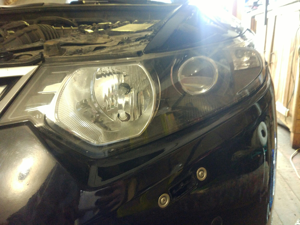 После установки — Honda Accord (8G)
