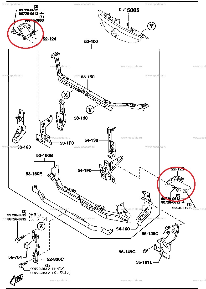 Все дело оказалось вот в этих хреновинах. — Mazda Familia (BJ). Запчасти на фото: 907200612, 999400603