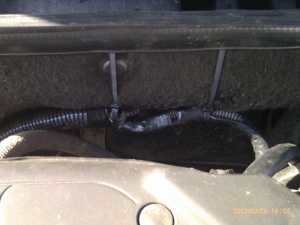 Удлиннение проводки на РХХ и ДПДЗ — LADA Калина хэтчбек, 1,6 л., 2007 ...