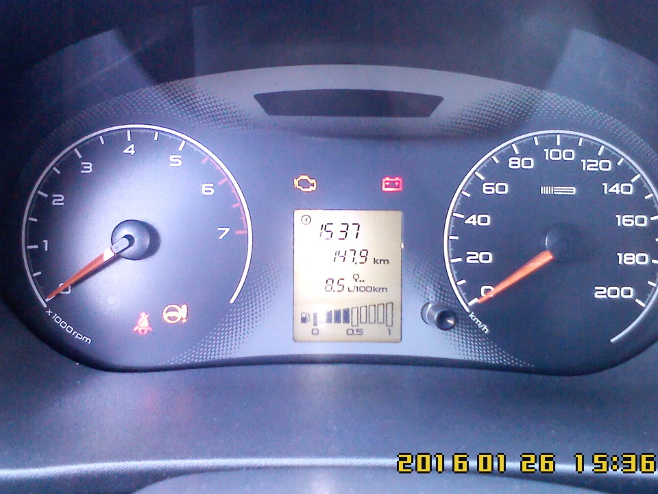 значок датчика давления масла — Lada Гранта (1G), 1,6 л, 2012 года ...