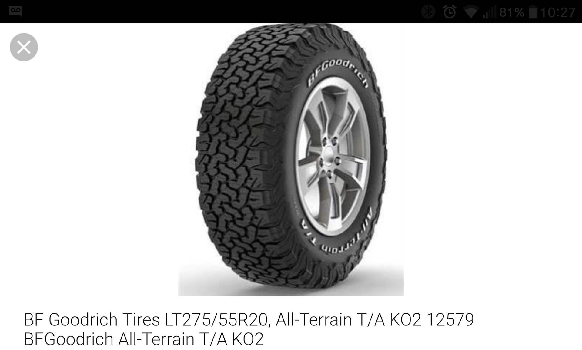 Bfgoodrich all terrain ко2.