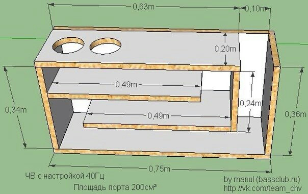 Шумобокс для асиков своими руками чертежи с размерами