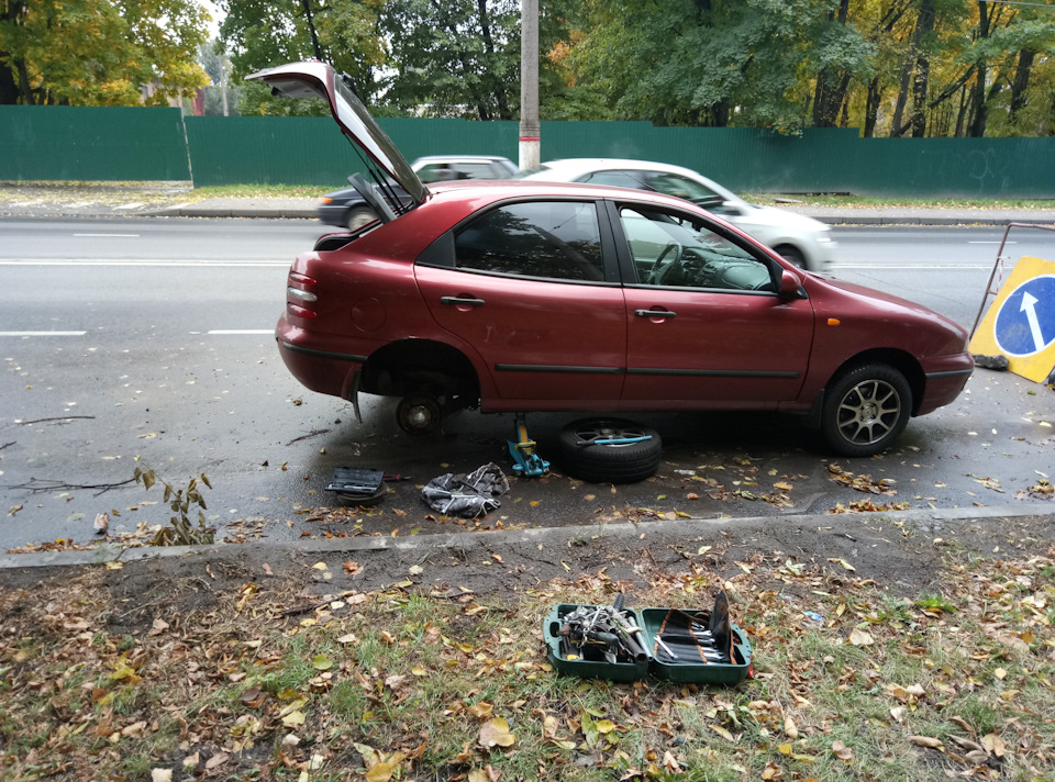 Ремкомплект задних тормозов — FIAT Brava, 1,2 л, 1999 года | своими ...