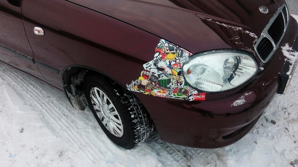 Стикер бум — ЗАЗ Sens, 1,3 л, 2008 года | просто так | DRIVE2