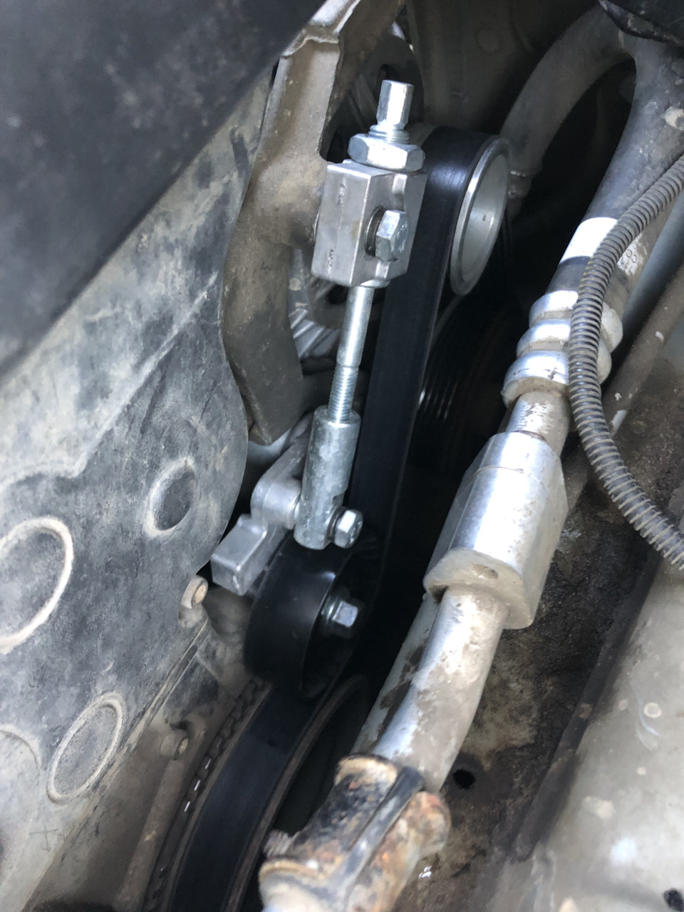 Натяжка ремня генератора на калине 16кл — Lada Калина хэтчбек, 1,4 л ...