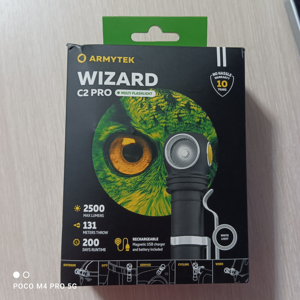 Первое знакомство с Armytek Wizard C2 Pro или помощник для Белого Яши! —  Renault Sandero 2G, 1,6 л, 2018 года | своими руками | DRIVE2