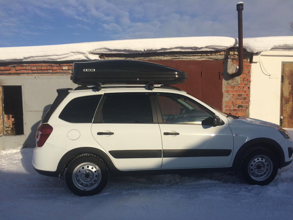 Ураааа! Бокс на крышу — Lada Kalina Cross, 1,6 л, 2015 года ...