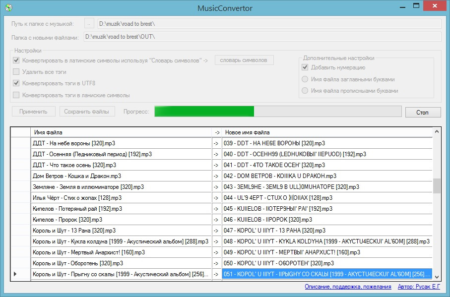 Upd 29.09.16 Проблема С Русским Текстом В Названиях Аудиофайлов.