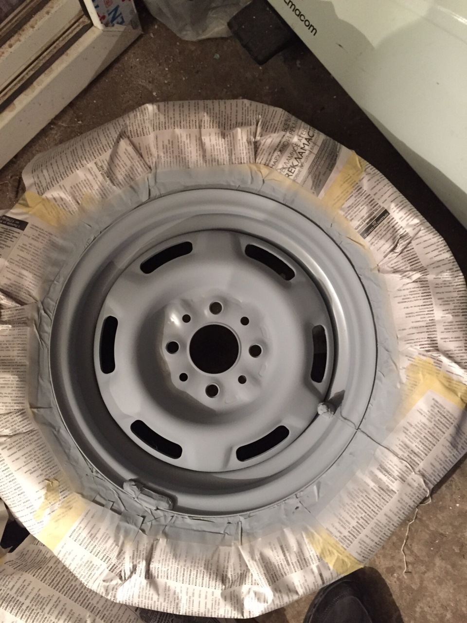 Покраска железных дисков самостоятельно. — Lada 2114, 1,5 л, 2004 года ...