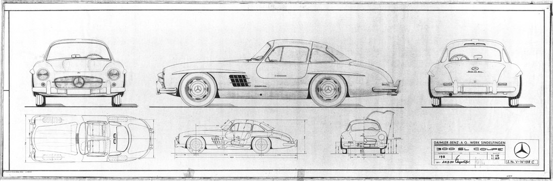 Чертежи легковых авто