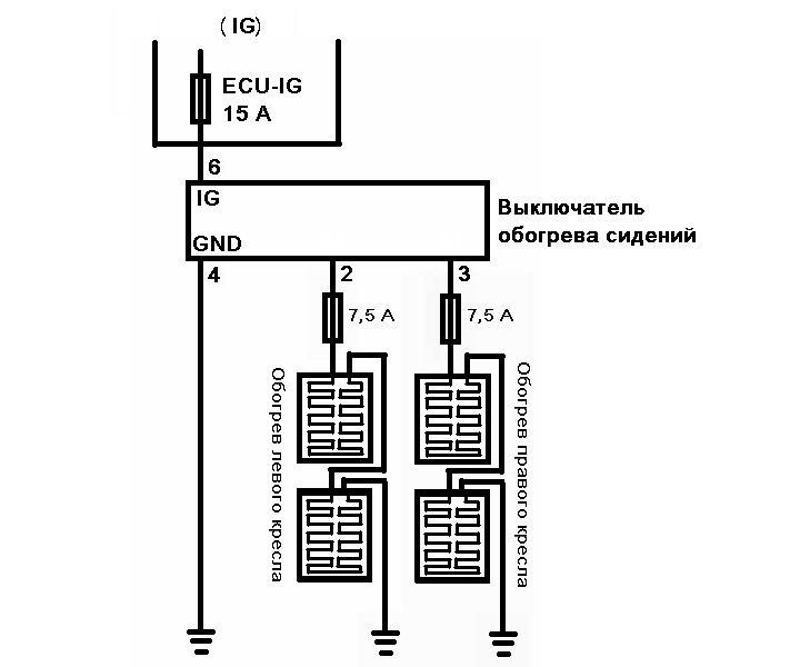 Схема обогрева