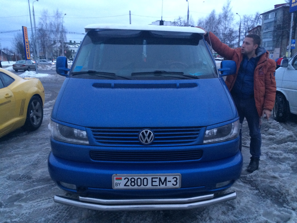 Примерка козырька — Volkswagen Multivan (T4)