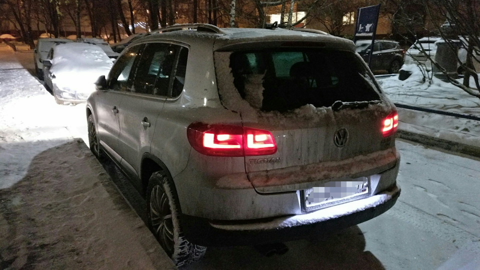 Всех с началом зимы! — Volkswagen Tiguan (1G), 2 л, 2013 года | просто ...