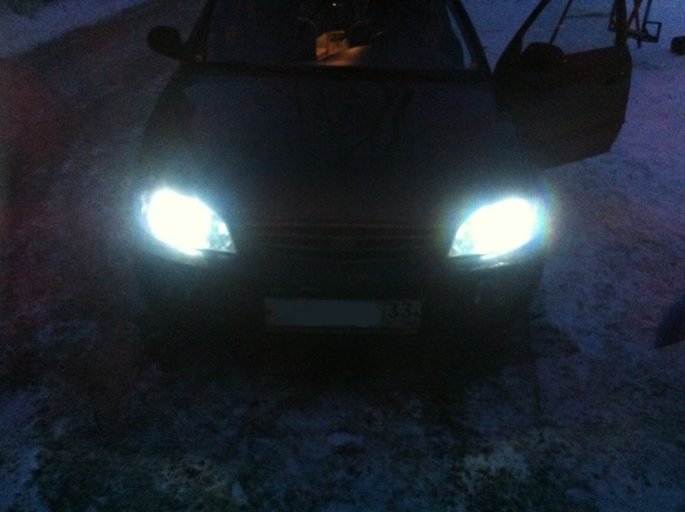 "Кукурузы" в фарах — KIA Spectra, 1,6 л, 2006 года | тюнинг | DRIVE2