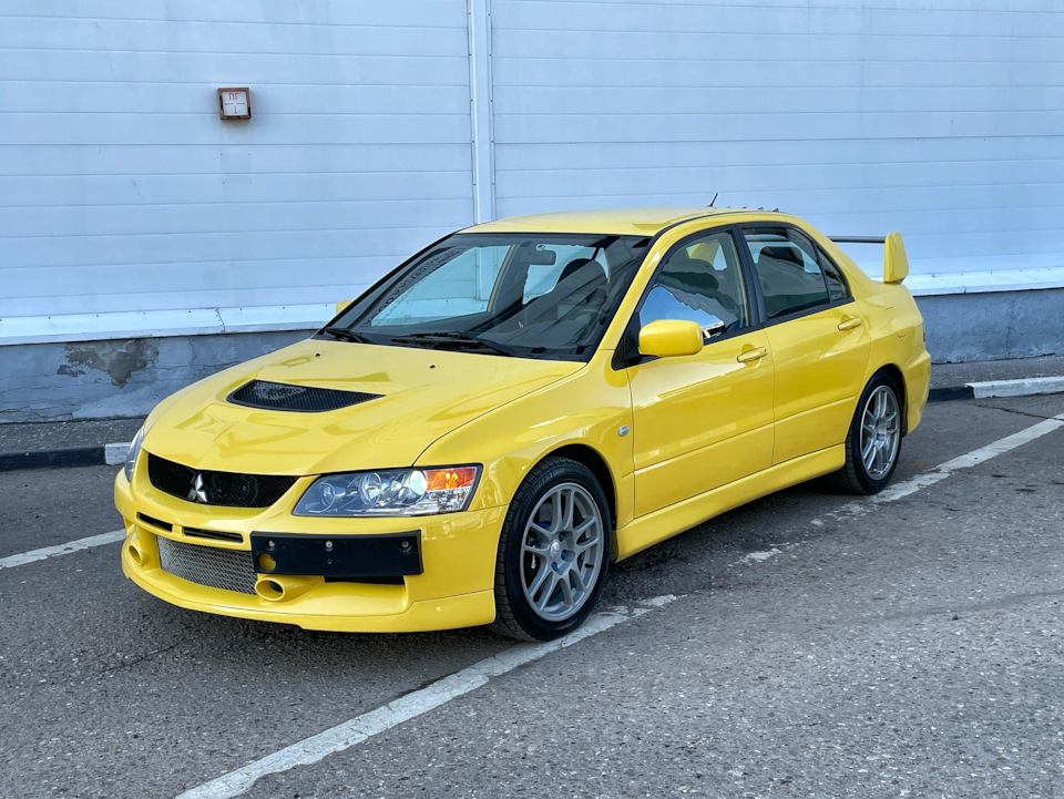 Губа Evo 9 MR. Занижение. - Mitsubishi Lancer Evolution IX, 2 л, 2007 года стайл