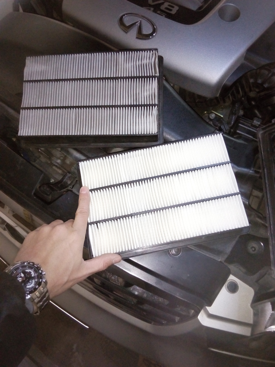 Чистка MAF ДМРВ — Infiniti FX (1G), 4,5 л, 2007 года | обкатка | DRIVE2