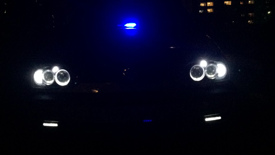 Фары Глаза Ангела + Ксенон 8000k — Volkswagen Golf Mk3, 1,8 л, 1993 ...