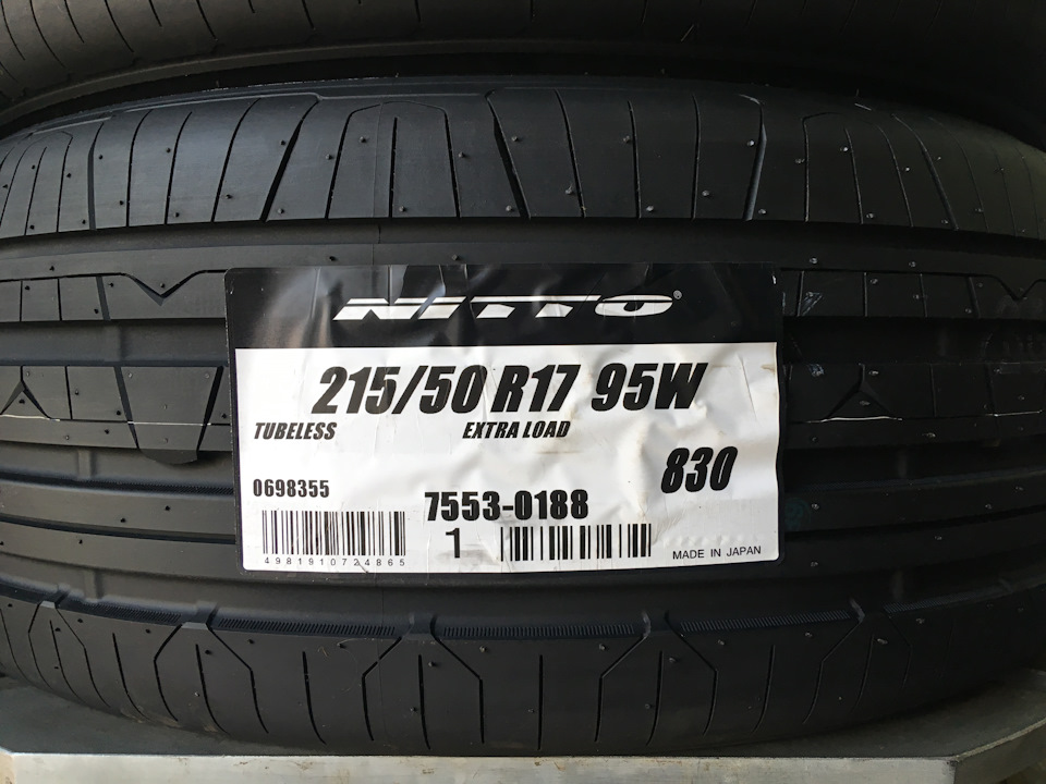 Nitto NT830 215/50 R17 Made in Japan — Vredestein-Russia на DRIVE2