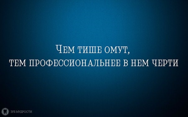 Чем тише омут тем практичнее черти