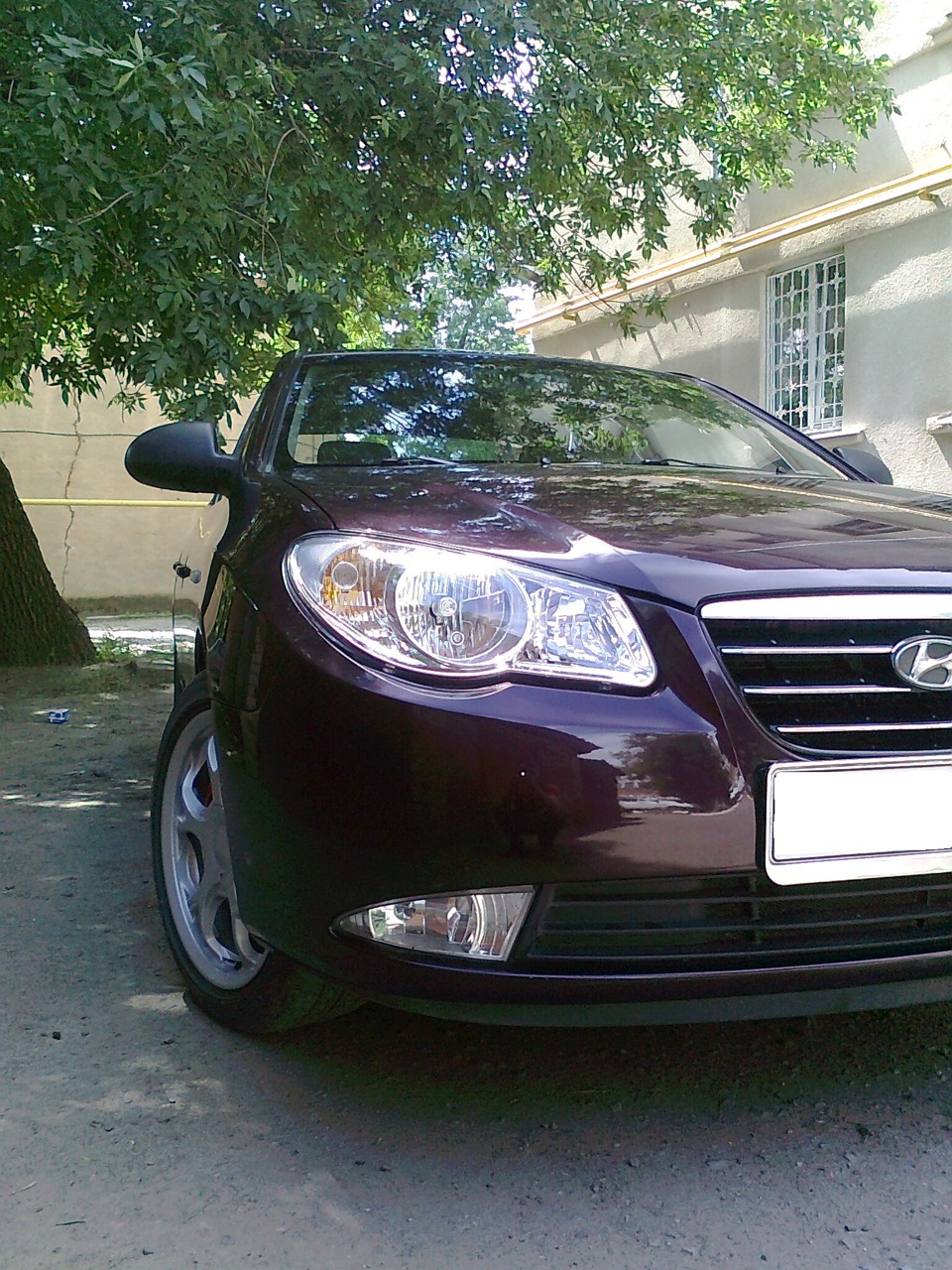 Новые фары и противотуманки — Hyundai Elantra (4G), 1,6 л, 2007 года ...