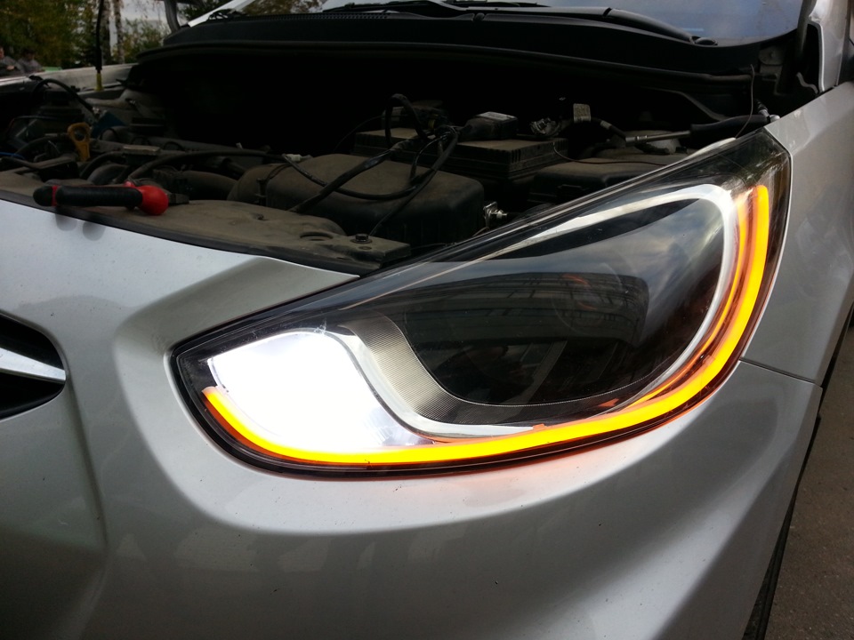 Биксенон HYUNDAI SOLARIS — DRIVE2