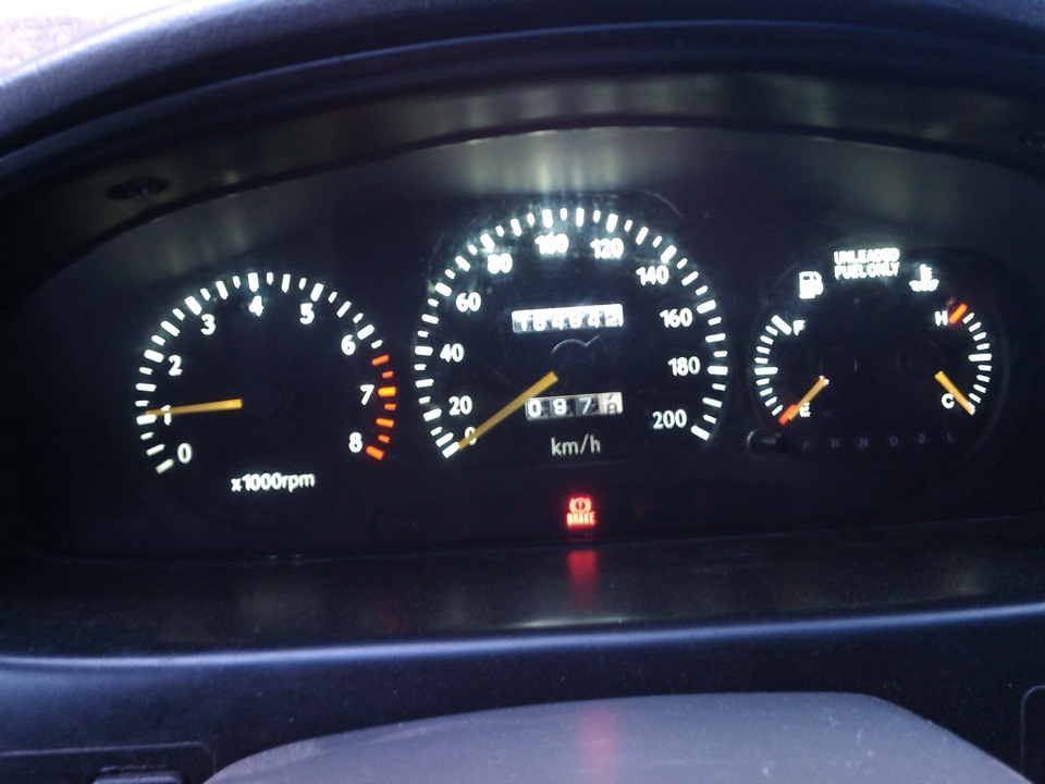 Переделка подсветки приборной панели — KIA Sportage (1G), 2 л, 1995 ...