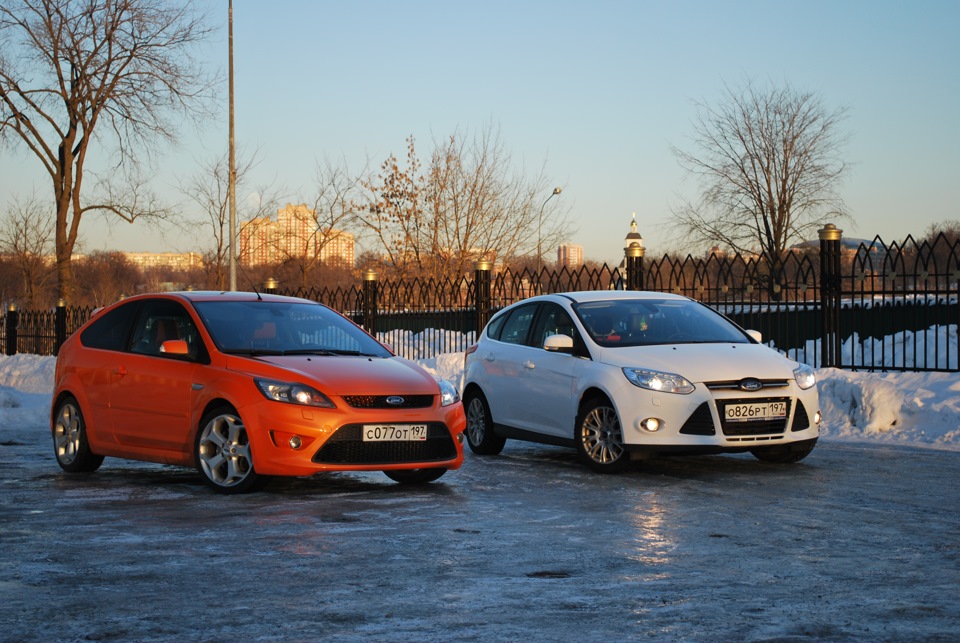 Ford Focus 3 хэтчбек и Приора