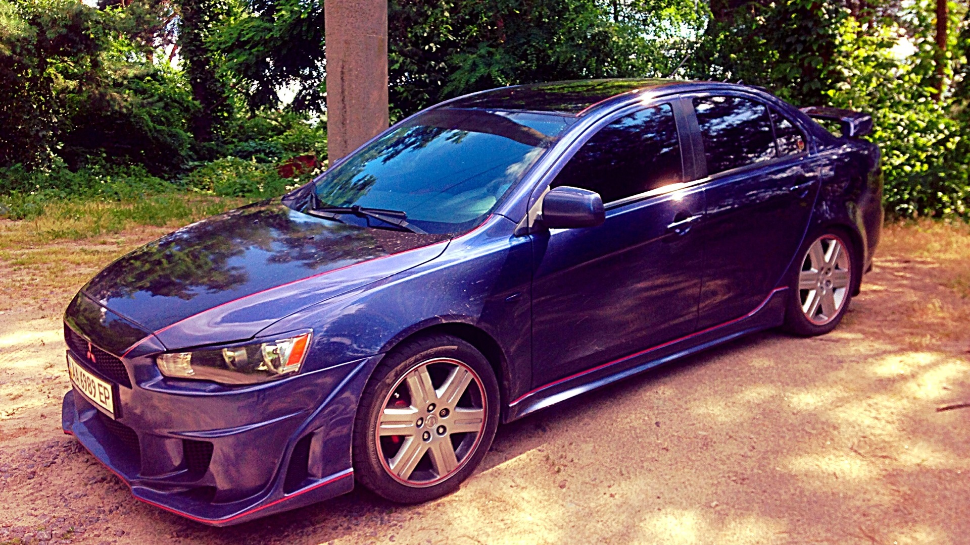 Mitsubishi Lancer 10 Purple