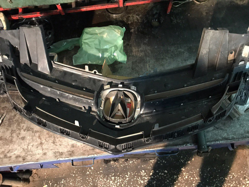 Доработка переднего бампера и решетки радиатор — Acura MDX (2G), 3,7 л ...