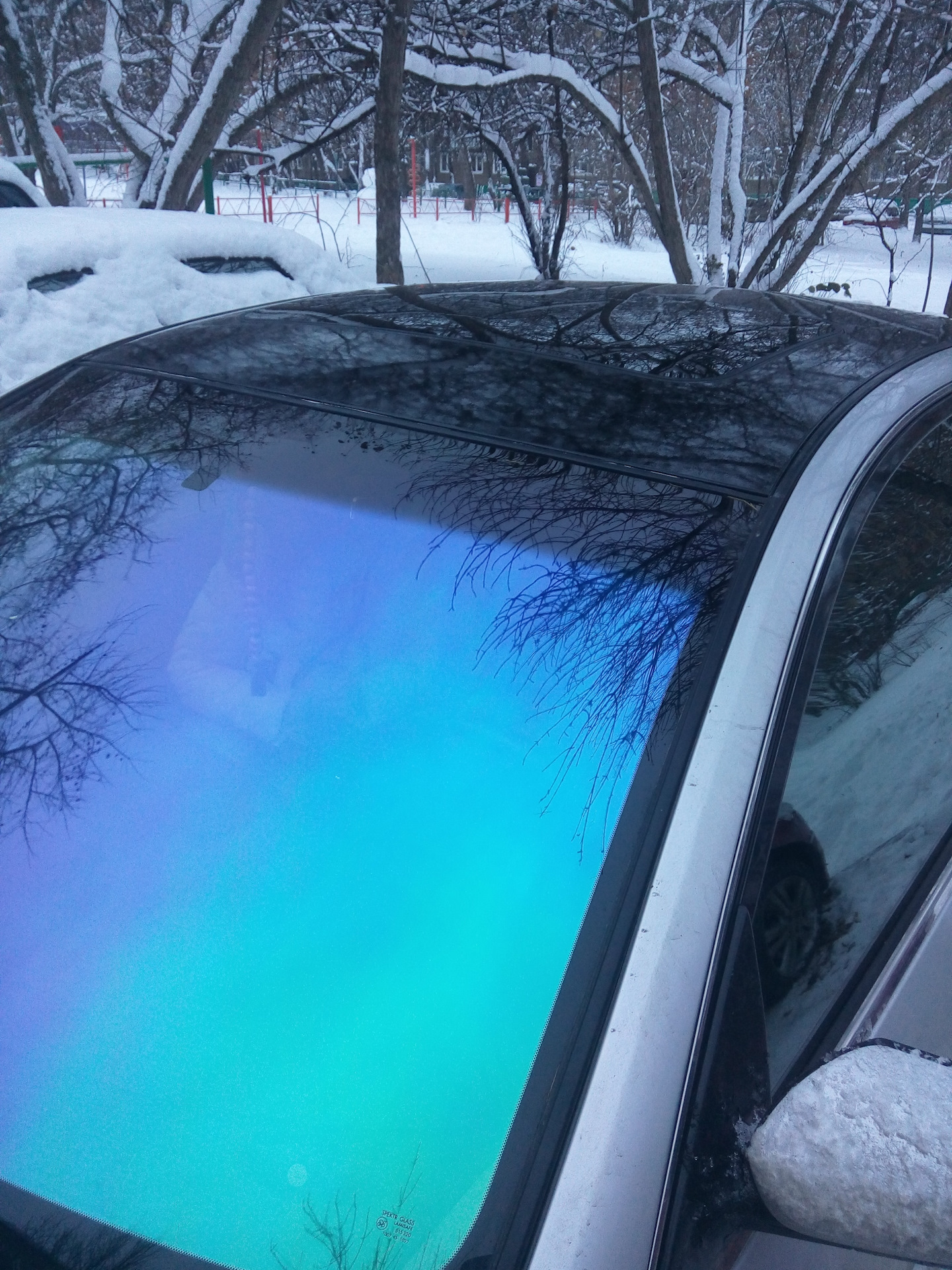 Крышу в чёрный глянцевый винил + тонировка — Nissan Teana (J31), 2,3 л ...