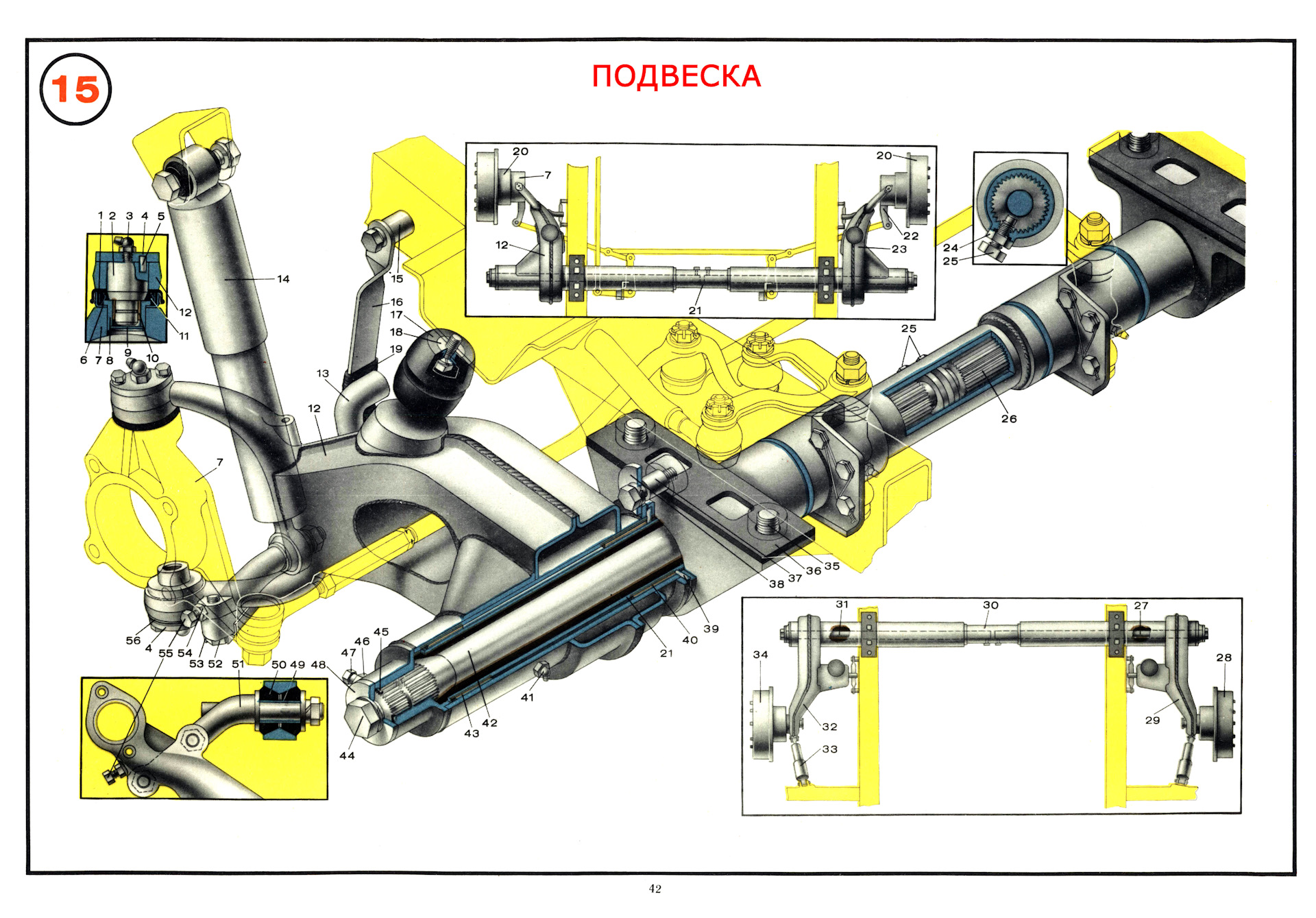 Схема подвески луаз