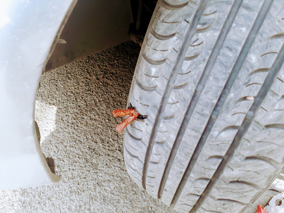 Ремонт шины / установка жгута — Honda Fit (1G), 1,3 л., 2001 года ...