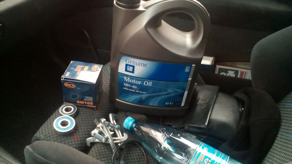 Очередная замена масла и замена подшипников в генераторе — Opel Omega B ...