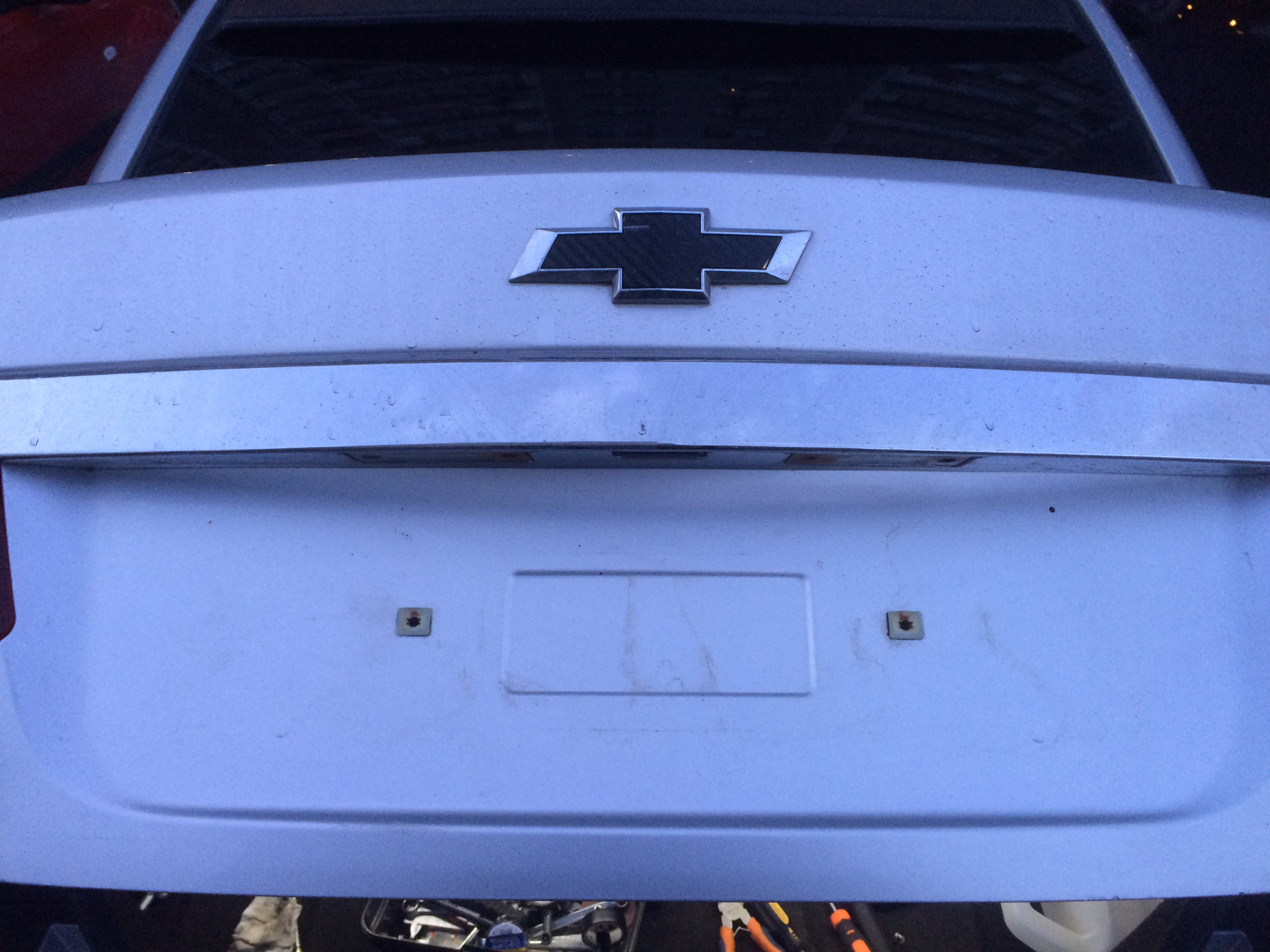 Силиконовая рамка госномера — Chevrolet Cruze (1G), 1,8 л, 2011 года ...