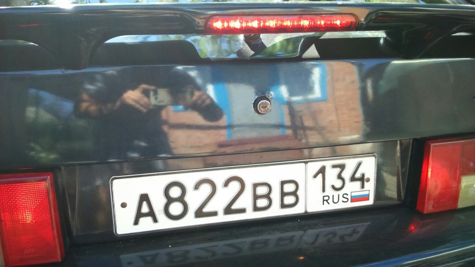 Задний стоп сигнял на спойлере! — Lada 2114, 1,6 л, 2008 года | своими ...
