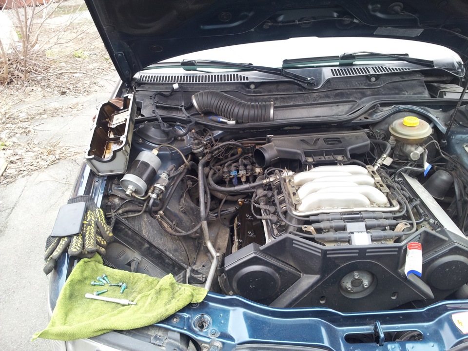 Замена прокладок клапанных крышек. — Audi A6 (C4), 2,6 л, 1995 года ...