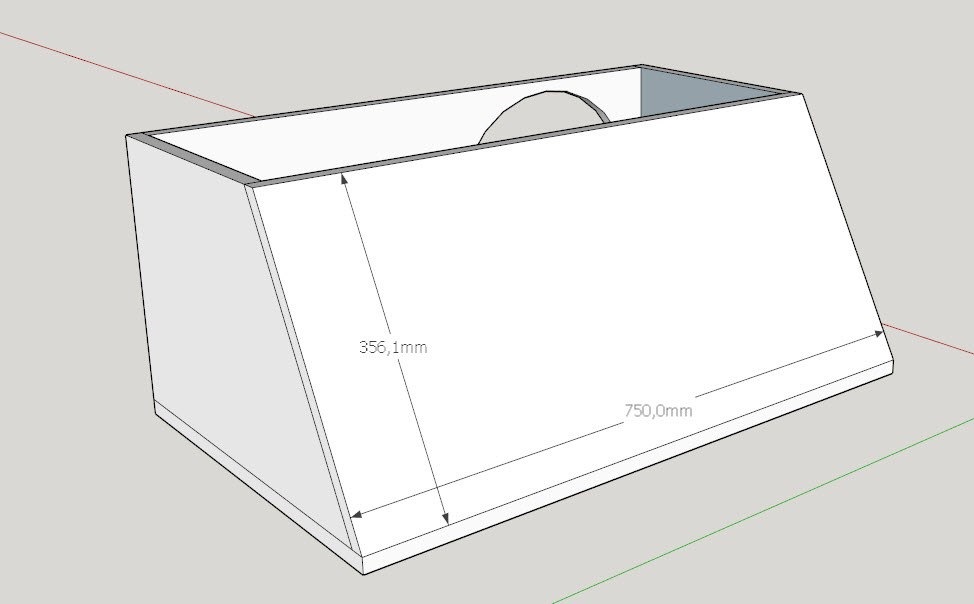 Короб для сабвуфера трапеция