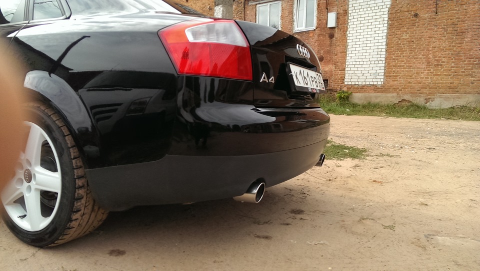 новые насадки — Audi A4 (B6), 1,8 л, 2004 года | стайлинг | DRIVE2