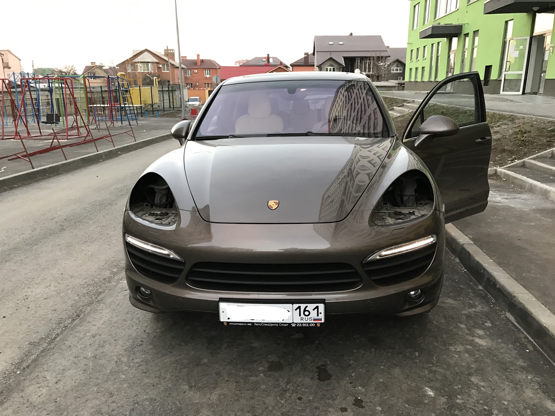 Не доброе утро. Ушли фары. — Porsche Cayenne (2G) 958, 3 л, 2012 года |  поломка | DRIVE2