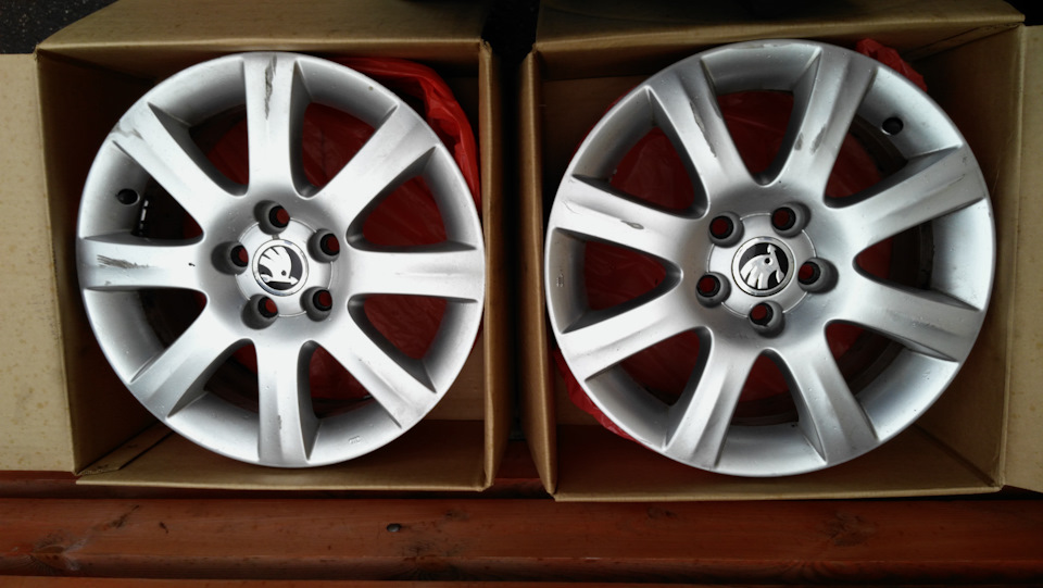 Диски 15" — Skoda Fabia Mk2, 1,6 л, 2009 года | колёсные диски | DRIVE2