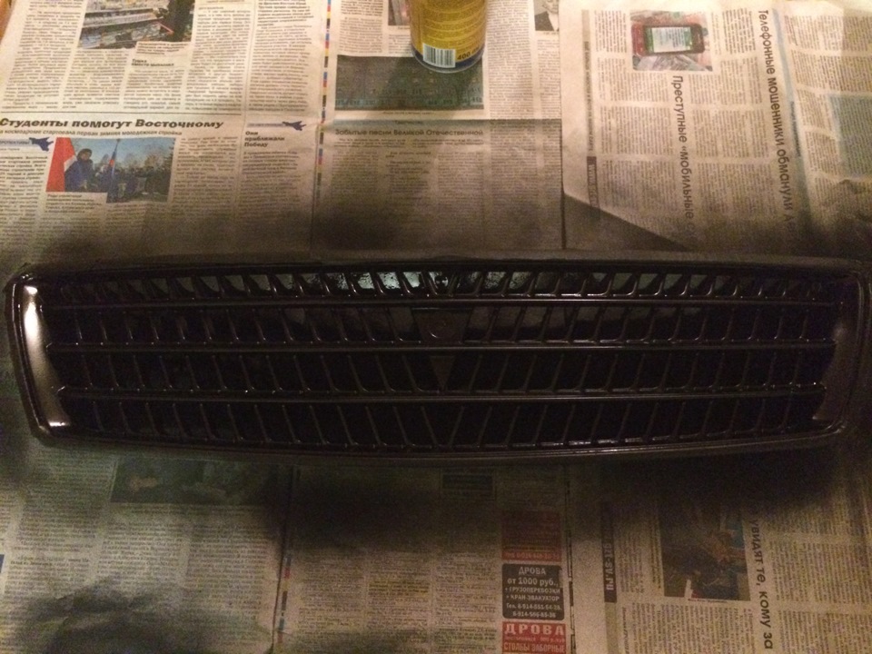 Покраска решетки радиатора — Toyota Chaser (100), 2 л, 1997 года ...