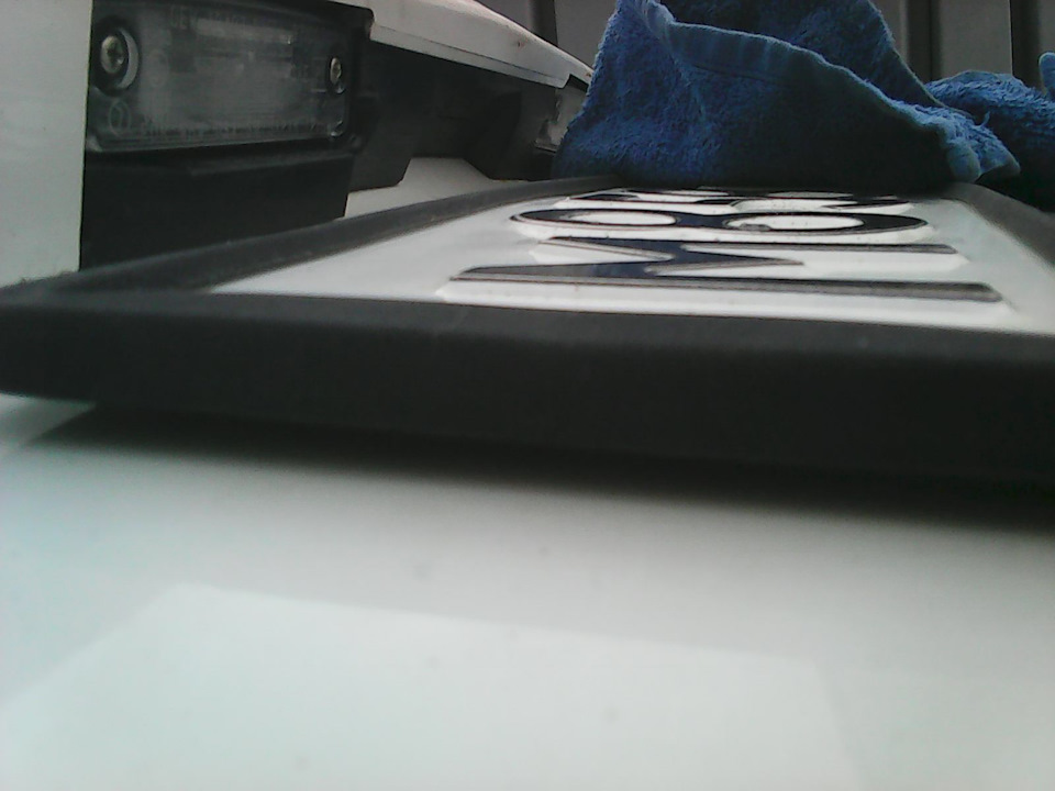 Силиконовая рамка госномера — не доволен. — Subaru Forester (SH), 2 л ...