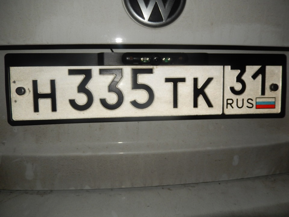 рамка с камерой — Volkswagen Polo Sedan, 1,6 л, 2013 года | аксессуары ...